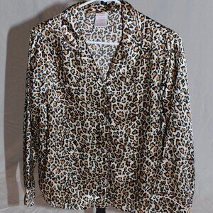 Total Girl XL Girls 14/16 Night Shirt Bed Clothes Cheetah EUC 100% Polyester